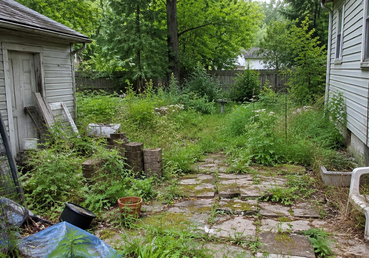 Hardscape before